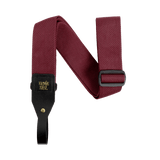 Ernie Ball Polypro acoustic guitar strap in burgundy
