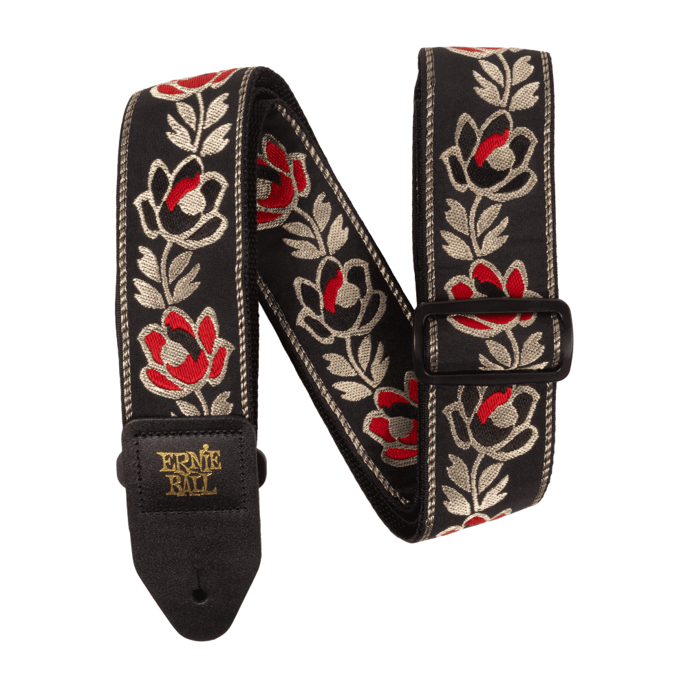 Ernie Ball Classic Jacquard guitar strap, Noble Rose woven pattern