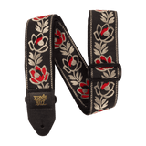 Ernie Ball Classic Jacquard guitar strap, Noble Rose woven pattern
