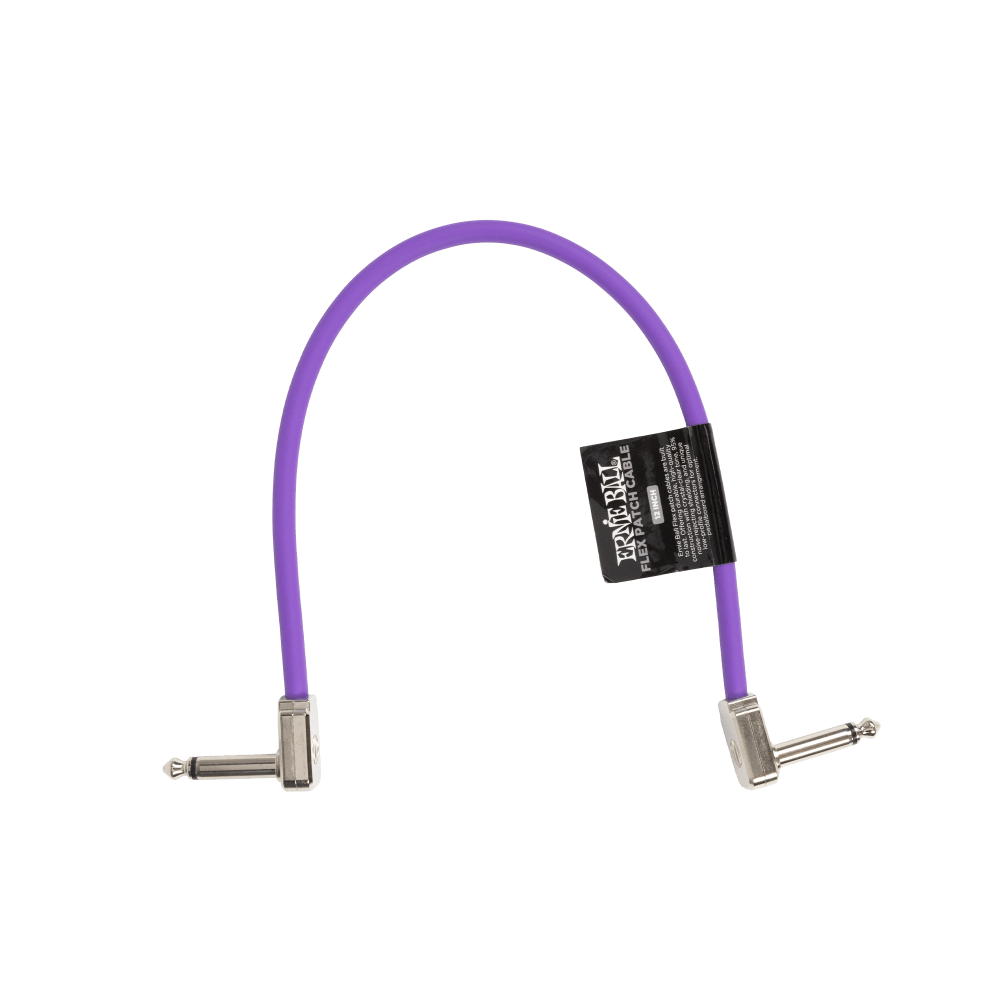 Ernie Ball Flex patch cable, 12 inch, purple
