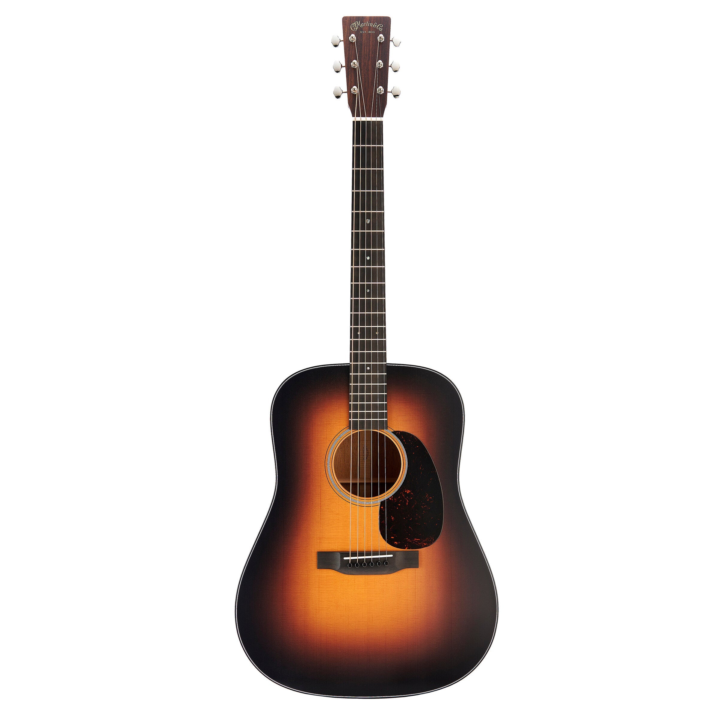 Martin D-18 Satin 1935 Sunburst, full guitar