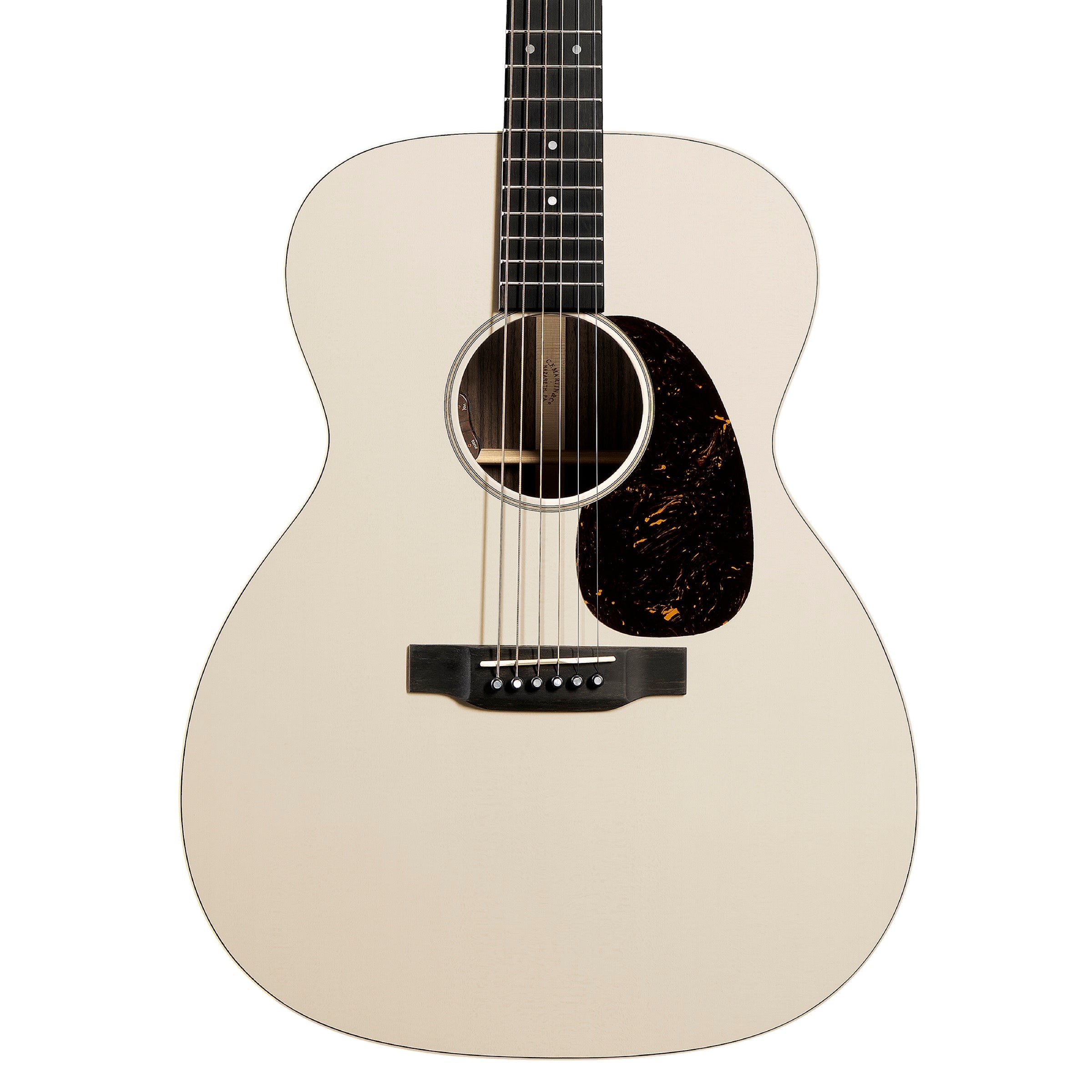 Martin J-16E Cream Jumbo body at three-quarter angle