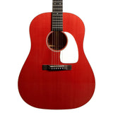Martin DSS-16E Cherry Cola slope-shoulder dreadnought body at three-quarter angle
