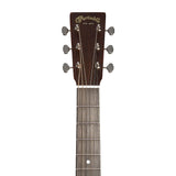 Martin 00L-16E headstock with nickel open gear tuners