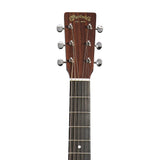Martin 00-10E Joe Bonamassa Signature headstock with the Martin logo and six nickel tuners