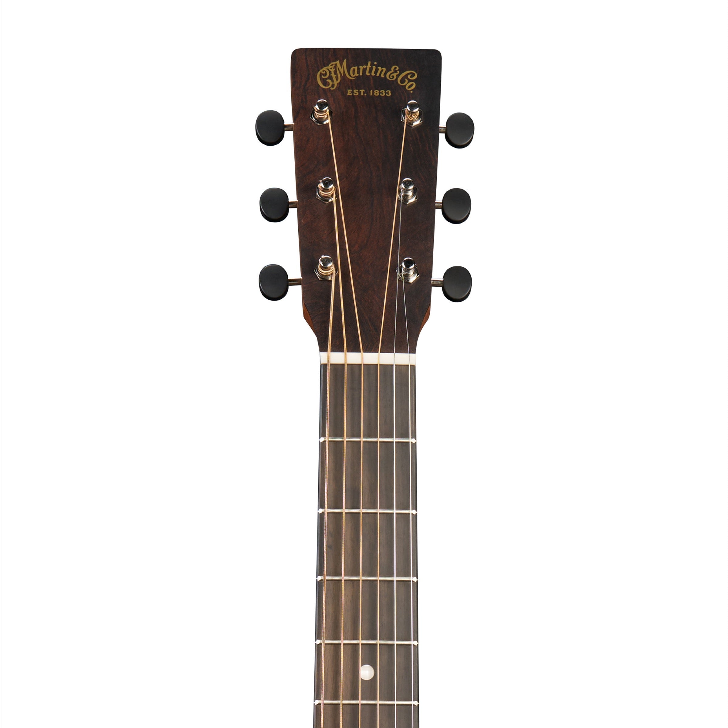 Martin 000-10E Retro headstock with Martin logo and open gear tuners