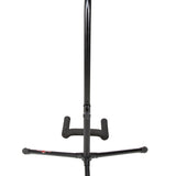 Pig Hog PHGS-BK guitar stand, rear view showing the folding hinge