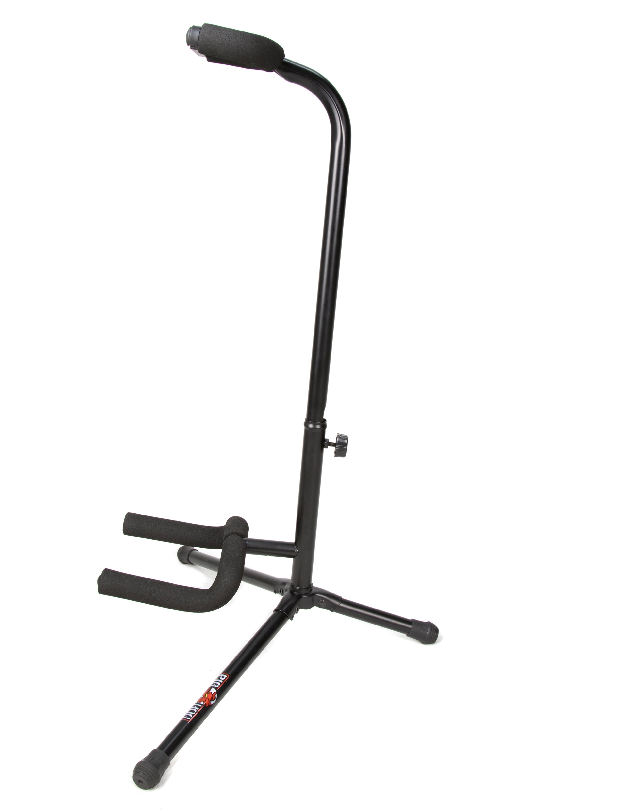 Pig Hog PHGS-BK guitar stand, side profile showing the neck rest height
