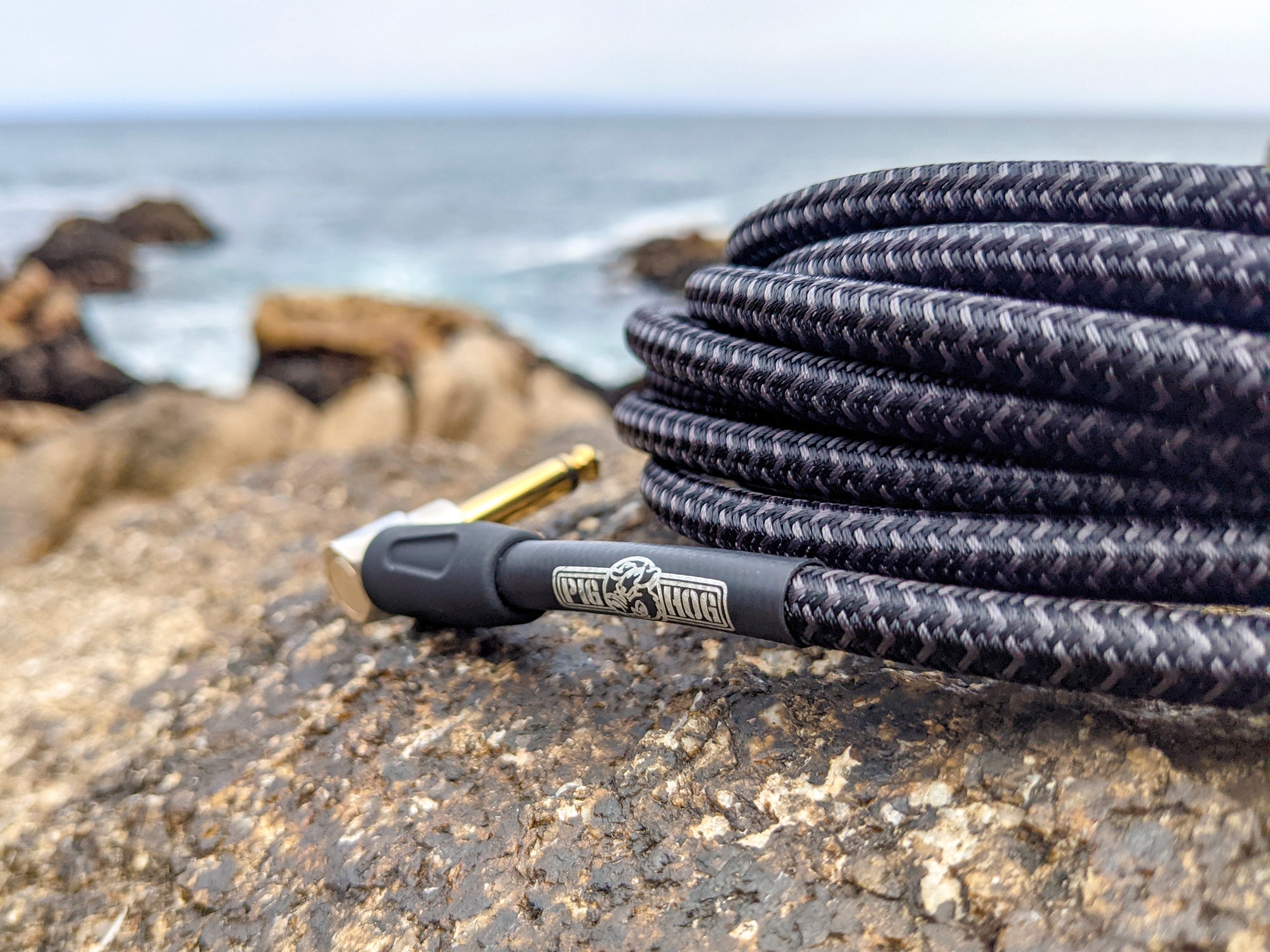 Pig Hog PCH10BK - Black Woven Instrument Cable, 10 ft, additional view