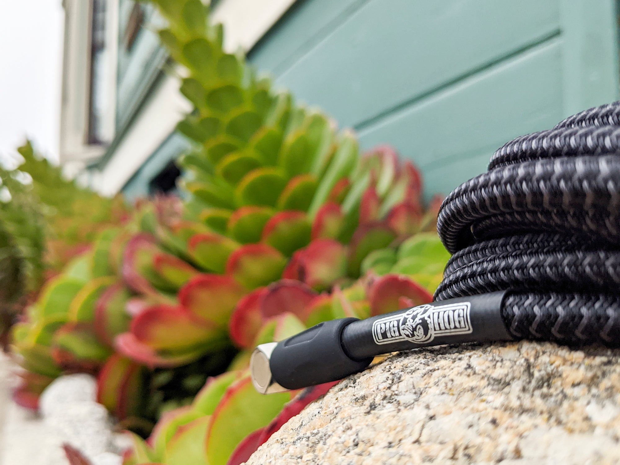 Pig Hog PCH10BK - Black Woven Instrument Cable, 10 ft, additional view 2