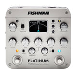 Fishman Platinum Pro EQ pedal, top view showing the five EQ sliders, notch filter and footswitches