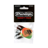 Dunlop PVP112 acoustic pick variety pack with 12 assorted picks