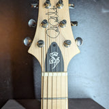 PRS Fiore Mark Lettieri Signature — body and neck detail with PRS bird inlays on maple fretboard — Paul's Guitar Hideout, Glens Falls NY