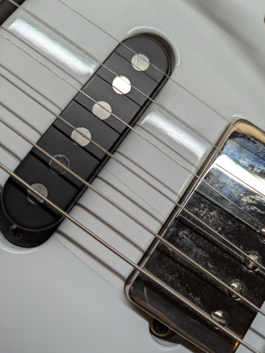 PRS Fiore Mark Lettieri Signature — pickup and bridge detail with 2-point steel tremolo — Paul's Guitar Hideout, Glens Falls NY