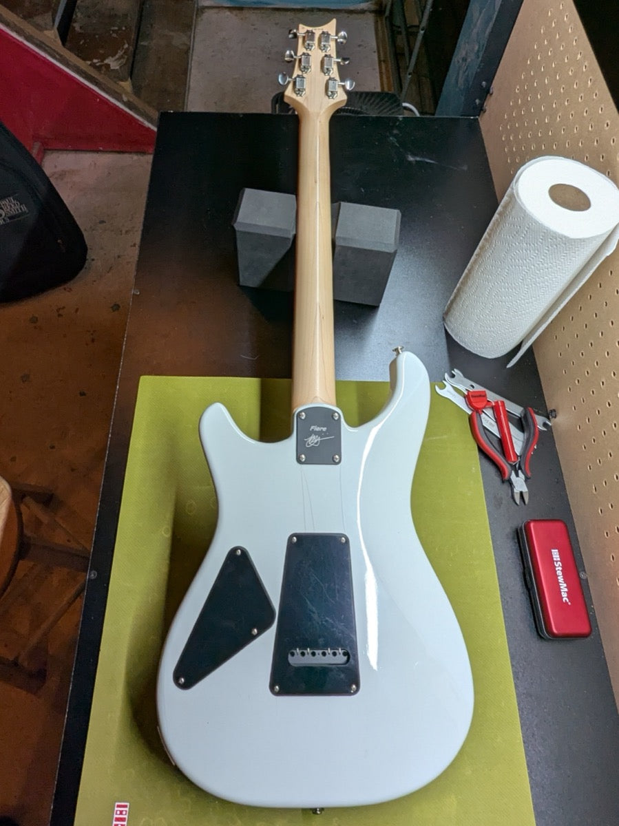 PRS Fiore Mark Lettieri Signature — full body angle showing 25.5 inch scale and HSS pickup layout — Paul's Guitar Hideout, Glens Falls NY