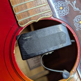 Ventura V-200S jumbo acoustic, cherry sunburst — interior label
