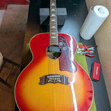 Ventura V-200S jumbo acoustic, cherry sunburst — full front