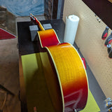 Ventura V-200S jumbo acoustic, cherry sunburst — side profile