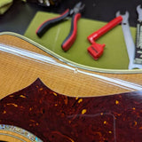 1999 Gibson Songbird Deluxe - binding and pickguard edge detail - Pauls Guitar Hideout
