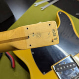 1975 Fender Telecaster - neck heel stamp R Bush detail - Pauls Guitar Hideout