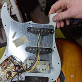2000-2003 Fender American Fat Stratocaster - pickguard back with pickups - Pauls Guitar Hideout