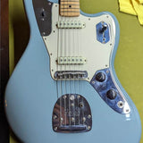 2017-2019 Fender American Professional Jaguar - body front pickups and controls close-up - Pauls Guitar Hideout