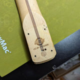 Mighty Mite Strat neck - heel close-up Lic By Fender stamp - Pauls Guitar Hideout