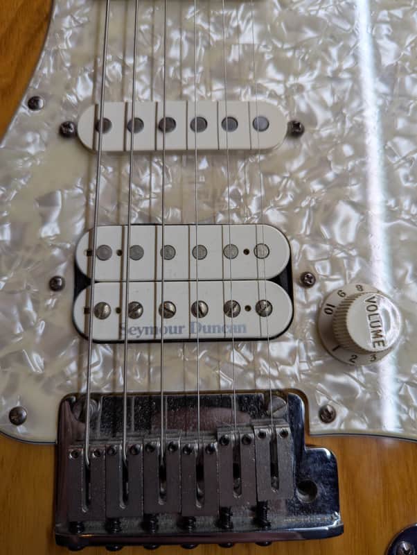 2000-2003 Fender American Fat Stratocaster - pickups and bridge close-up - Pauls Guitar Hideout