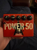 2021 MXR Tom Morello Power 50 Overdrive - top view with knobs and controls - Pauls Guitar Hideout