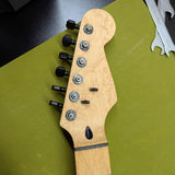 Mighty Mite Strat neck - headstock front with tuners - Pauls Guitar Hideout