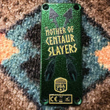 AllPedal Alcmene Overdrive, green: the green art bottom plate printed The Mother of Centaur Slayers, which comes with it