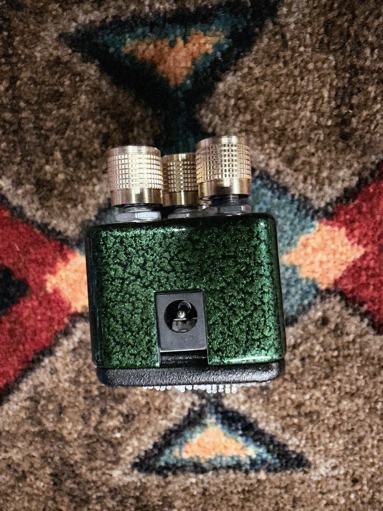 AllPedal Alcmene Overdrive, green: knob end with the power jack
