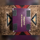 Analogman King of Tone V4, purple: bottom plate with the Analogman We Do Pedals Right print and four screws