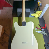 WD Partscaster Telecaster - body back full view white - Pauls Guitar Hideout