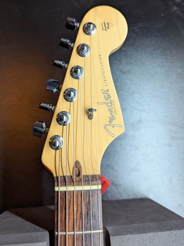 2000-2003 Fender American Fat Stratocaster - headstock front with logo - Pauls Guitar Hideout