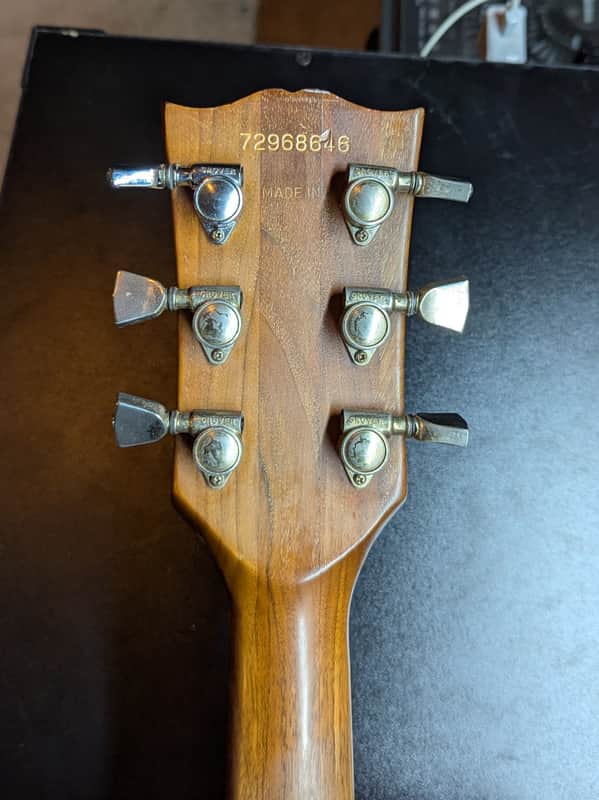 1978-1980 Gibson The Paul - headstock back with serial number and tuners - Pauls Guitar Hideout