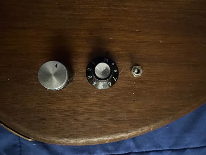 75-80 Kharma P Bass Walnut - controls reverse angle - Pauls Guitar Hideout