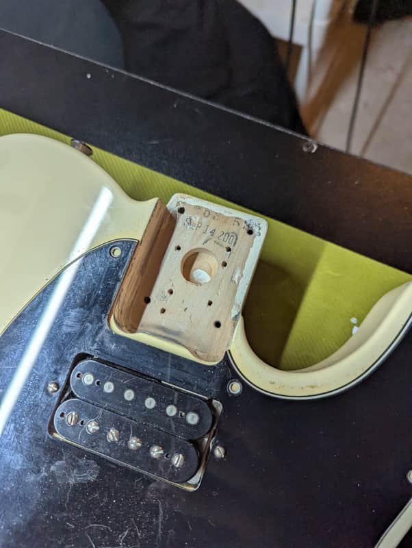 WD Partscaster Telecaster - neck pickup routing and date stamp - Pauls Guitar Hideout