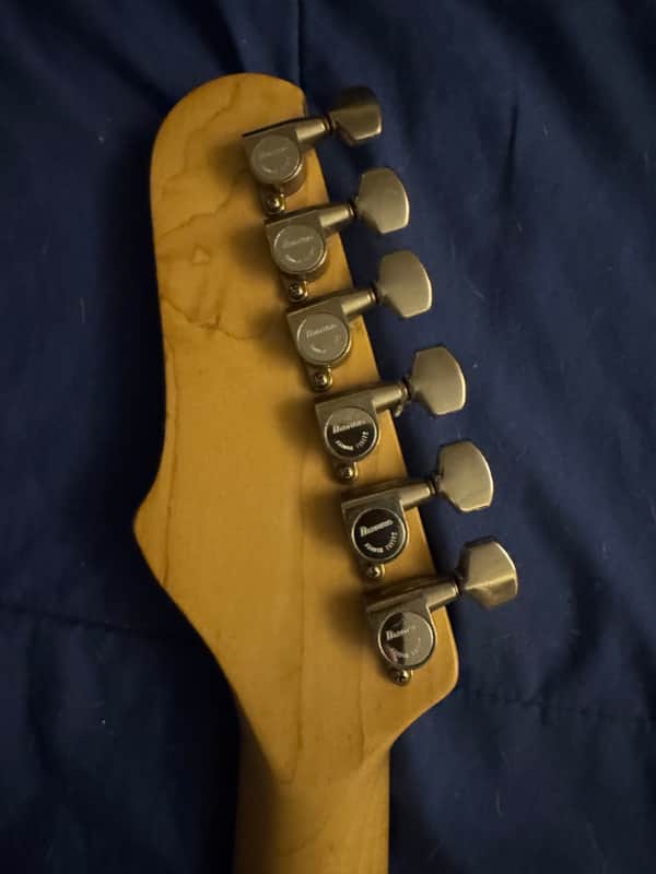 1980 Ibanez Blazer Maple - headstock back with tuners - Pauls Guitar Hideout