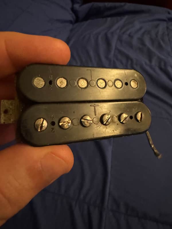 70s Gibson T Top Pickup - bobbins front with T stamp - Pauls Guitar Hideout