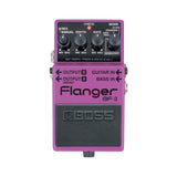 Boss BF-3 Flanger pedal, black enclosure with MODE, RATE, DEPTH, and RES/MANUAL knobs