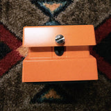 Boss DS-1W Waza Craft Distortion, orange: front end with the thumbscrew under the pedal