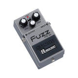 Boss FZ-1W Waza Craft Fuzz at an angle showing the output jack side and the Waza Craft pedal plate