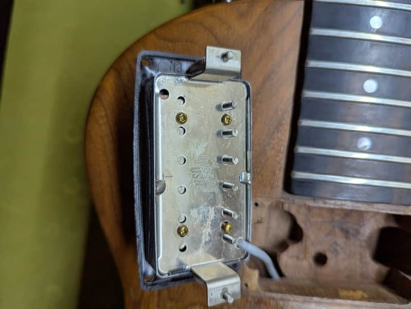 1978-1980 Gibson The Paul - neck pickup exposed from side - Pauls Guitar Hideout