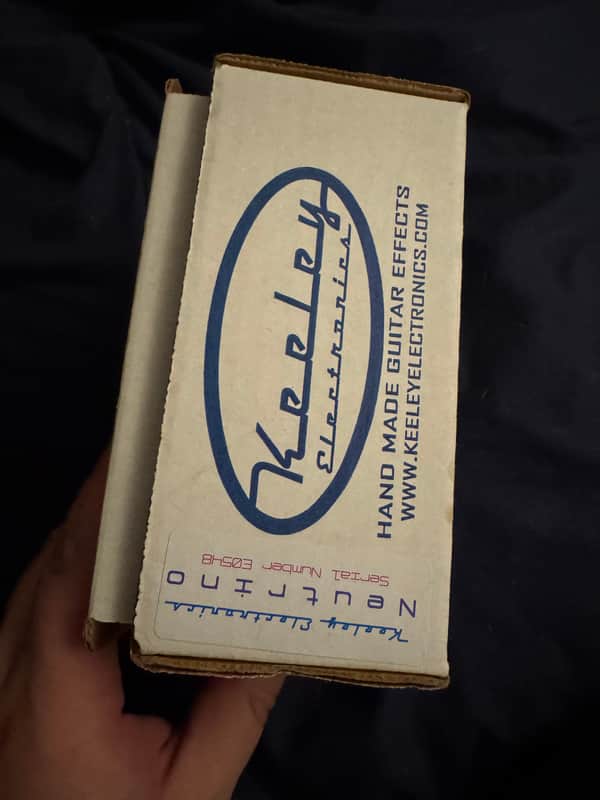 2010s Keeley Neutrino V1 - original box front with logo - Pauls Guitar Hideout