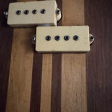 75-80 Kharma P Bass Walnut - P-bass pickups close-up - Pauls Guitar Hideout