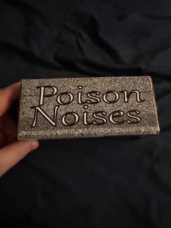 Poison Noises The Crook V5 - box front with Poison Noises logo - Pauls Guitar Hideout