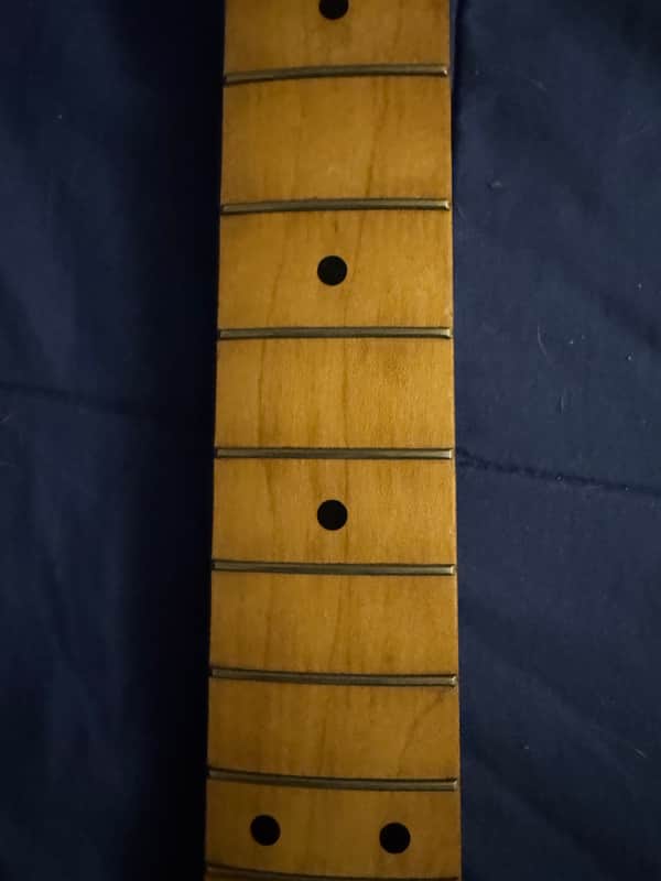 1980 Ibanez Blazer Maple - fretboard middle frets close-up - Pauls Guitar Hideout