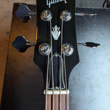 2019 Gibson SG Standard Bass - headstock front with Gibson logo - Pauls Guitar Hideout