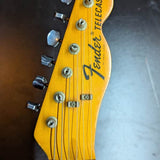1975 Fender Telecaster - headstock front with logo and tuners - Pauls Guitar Hideout